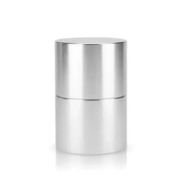 Viski Ice Ball Press Aluminum Ice Press for Whiskey Bourbon Scotch Old Fashioned Cocktail & Rocks Beverage, Clear Ice Ball Maker Mold Size, Barware Equipment & Gift Essentials, 55mm / 2.1", Silver