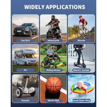 Portable Tire Inflator with LED and Digital Pressure Gauge