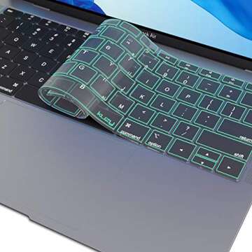 Kuzy MacBook Air Keyboard Cover - Mint Color - A1932 Compatible