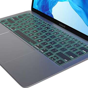 Kuzy MacBook Air Keyboard Cover - Mint Color - A1932 Compatible