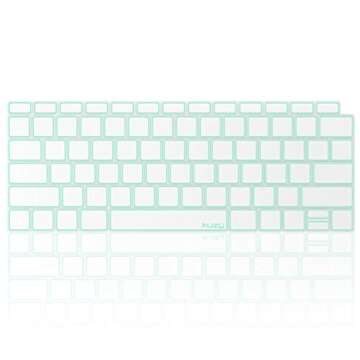 Kuzy MacBook Air Keyboard Cover - Mint Color - A1932 Compatible