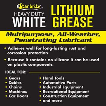 STAR BRITE White Lithium Grease 14 OZ Cartridge (026214)