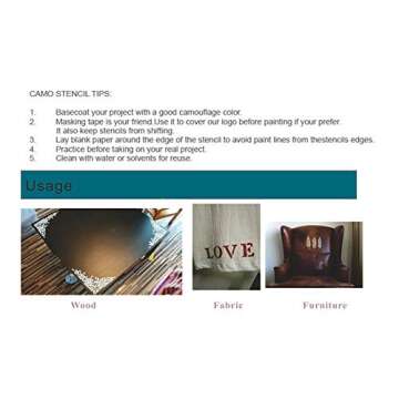 DIY Decorative Moon Flower Stencil Template for Scrapbooking Painting on Wall Furniture Crafts (A4 Size)