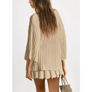 Stylish SENSERISE Women's Sweater Skirt Set for Comfort