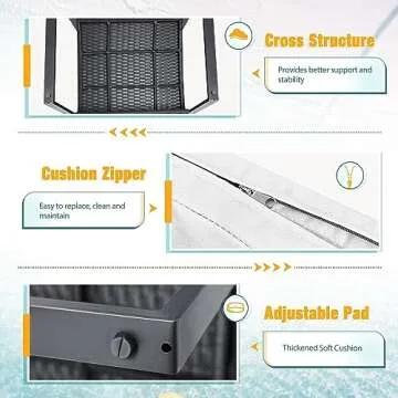 Flamaker 3 Pieces Patio Furniture Outdoor Wicker Modern Rattan Chair Conversation Sets with Coffee Table for Yard, Bistro(White)