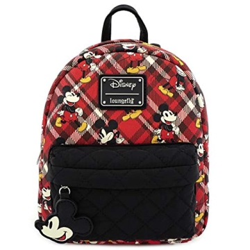 Chic Loungefly x Mickey Mouse Plaid Mini Backpack for Every Adventure