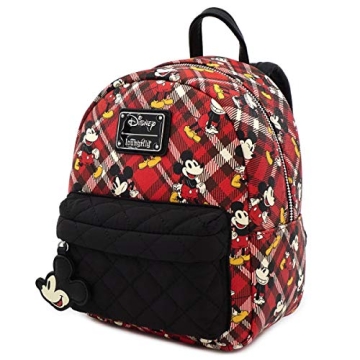 Loungefly x Mickey Mouse Plaid Mini Backpack - Cute & Functional