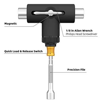 Zeato All-in-One Skate Tool for Easy Maintenance