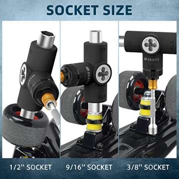 Zeato All-in-One Skate Tool for Easy Maintenance