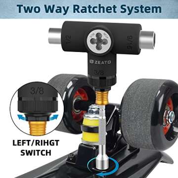 Zeato All-in-One Skate Tool for Easy Maintenance