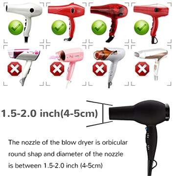 Collapsible Hair Diffuser Attachment, Kimqi Portable Travel Blow Dryer Diffuser for Home and Salon Stylist Use, Black