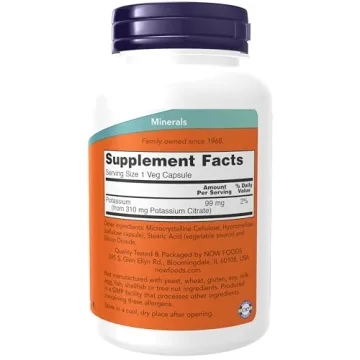 NOW Foods Potassium Citrate for Electrolyte Balance
