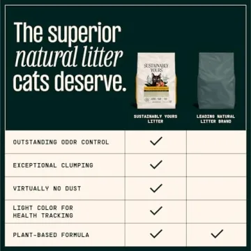 Sustainably Yours Natural Cat Litter, Large Grains, 13 lbs
