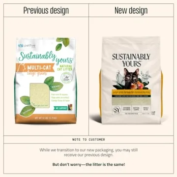 Sustainably Yours Natural Cat Litter, Large Grains, 13 lbs