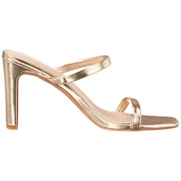 The Drop Women's Avery Gold High Heel Sandals - Fashion & Comfort