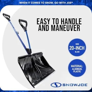 Snow Joe 20-Inch Shovel with Assist Handle and Durability
