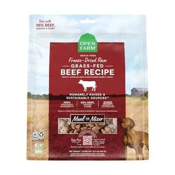 Open Farm Freeze Dried Raw Dog Food, Humanely Raised Meat Recipe with Non-GMO Superfoods and No Arti...