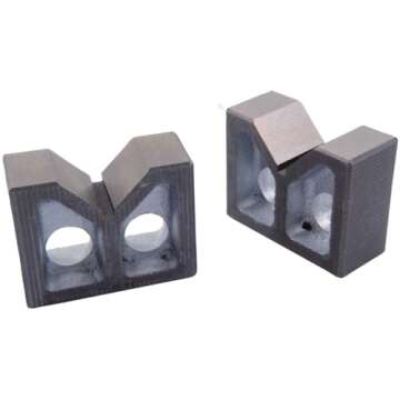 HHIP 2 X 1-5/8 X 1-3/8 INCH CAST Iron V Block Set (3402-1000)