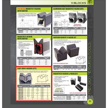 HHIP 2 X 1-5/8 X 1-3/8 INCH CAST Iron V Block Set (3402-1000)