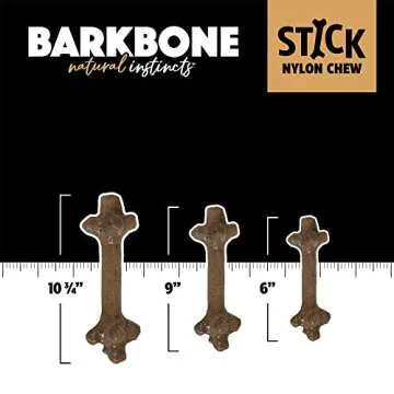 Pet Qwerks Nylon Stick BarkBone - Durable Dog Toys for Aggressive Chewers - Mint Flavor - 6"