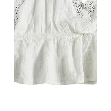 SweatyRocks Women's Deep V Neck Halter Crop Cami Top