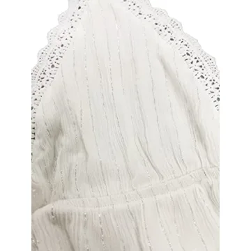 SweatyRocks Women's Deep V Neck Halter Crop Cami Top