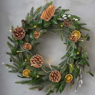 JOHOUSE 40PCS Natural Pine Cones Bulk, Pinecones Decorations Pine Cone Ornaments for Crafts Thanksgiving Christmas Wreath Table Bowl Decor, Winter Vase Filler