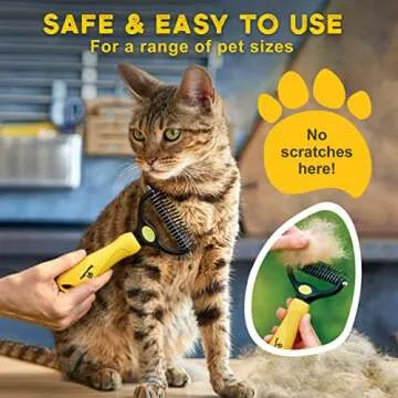 Pawradise Deshedding Dog Brush - Efficient Grooming for Pets