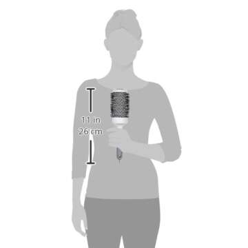 Creative Hair Brushes Ceramic & Ionic Technology CR133-PRO 3.0, White