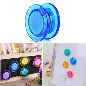 Round Whiteboard Magnet Circle Whiteboard Magnet Mini Fridge Magnet for Home School Office (Multicolors)