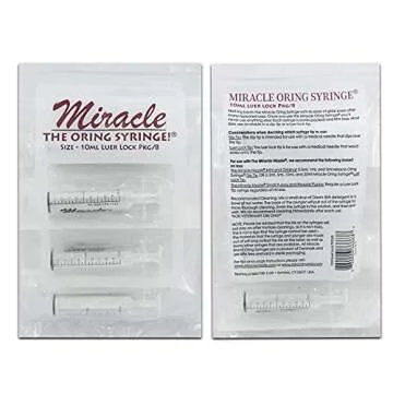 Miracle Oring Syringe 10ml - Pack of 8 Sterile Syringes
