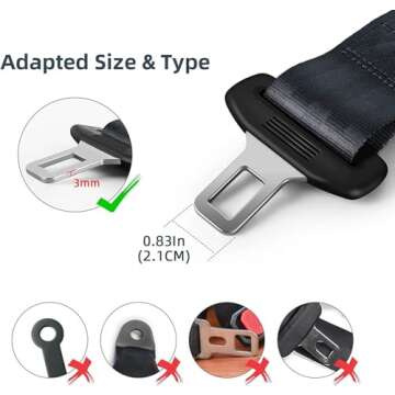Belt Extender Button & Car Coaster - 14 Inch Set