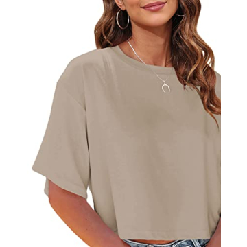 Tankaneo Cropped T-Shirts for Women - Stylish Comfort