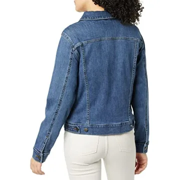 Amazon Essentials Women's Jean Jacket (Available in Plus Size), Medium Wash, Small