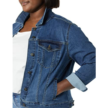 Amazon Essentials Women's Jean Jacket (Available in Plus Size), Medium Wash, Small