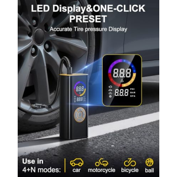 150 PSI Portable Air Compressor for Cars and Bikes