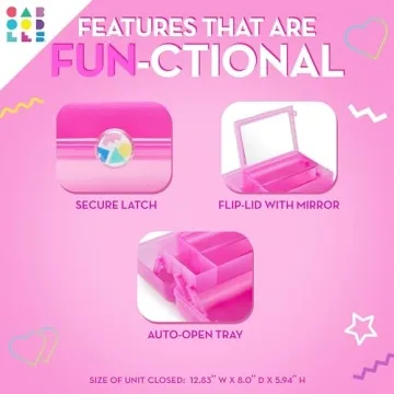 Stylish Caboodles On-The-Go Girl Makeup Organizer Case