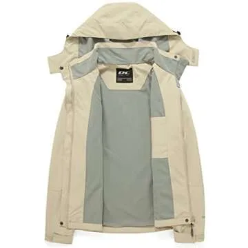 Diamond Candy Women's Lightweight Waterproof Rain Jacket