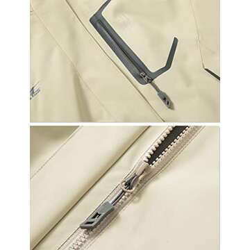 Diamond Candy Women's Lightweight Waterproof Rain Jacket