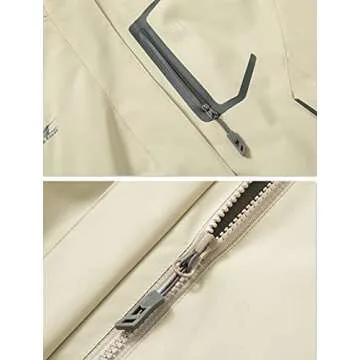 Diamond Candy Women's Lightweight Waterproof Rain Jacket