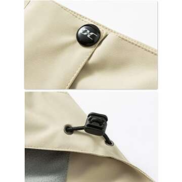 Diamond Candy Women's Lightweight Waterproof Rain Jacket