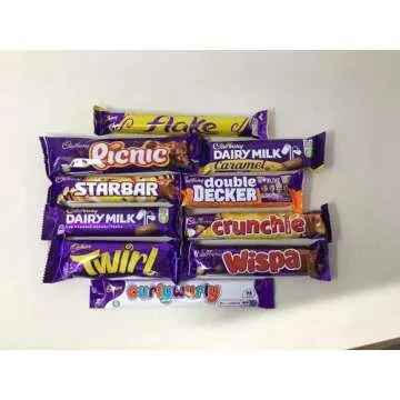 Full Size Selection Box of 10 British Chocolate Bars