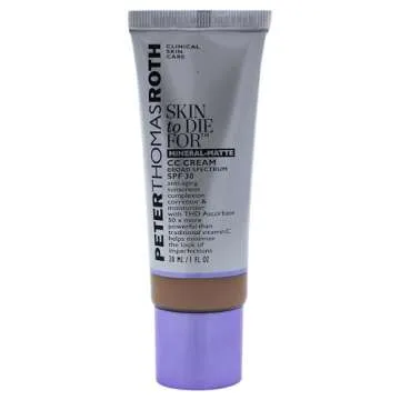 Peter Thomas Roth Skin To Die For Mineral Matte Cc Cream Spf 30, Medium, 1 Fl Oz