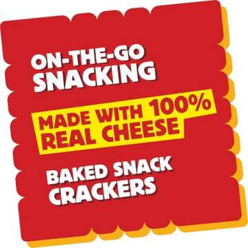 Cheez-It Cheese Crackers, Baked Snack Crackers, Lunch Snacks, Extra Toasty, 12.4oz Box (1 Box)