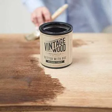 Amy Howard at Home - Better with Age Natural Wood Stain - Salvaged Timber - Vintage and Antique Furniture Restoration - Authentic Farmhouse Finish (32 oz)