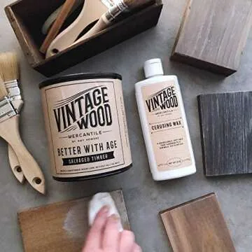 Amy Howard at Home - Better with Age Natural Wood Stain - Salvaged Timber - Vintage and Antique Furniture Restoration - Authentic Farmhouse Finish (32 oz)