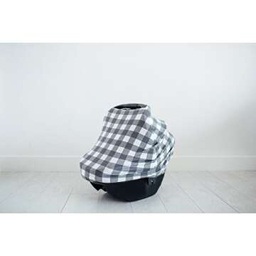 Copper Pearl Multi-Use Cover: Car Seat Covers, Nursing Cover, and Stroller Cover for Sun - Stretchy Fabric, All-Season Use, Stylish Designs, Easy Access for Moms - Scotland