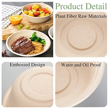 Eco-Friendly 12 oz Disposable Paper Bowls for All Occasions