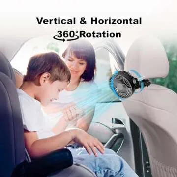 Portable 20H Battery Operated Stroller Fan for All Ages