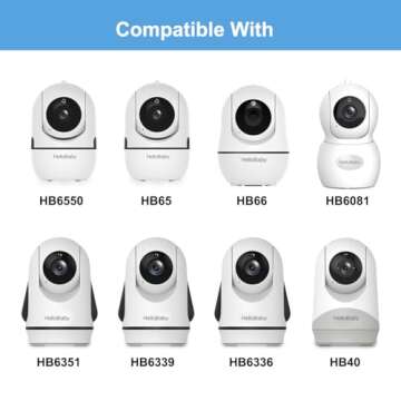 HelloBaby Monitor Clip Mount for HB6550/ HB6560/ HB65/ HB66/ HB6351/ HB40/ HB6339/ HB6336/HB6081, Fl...